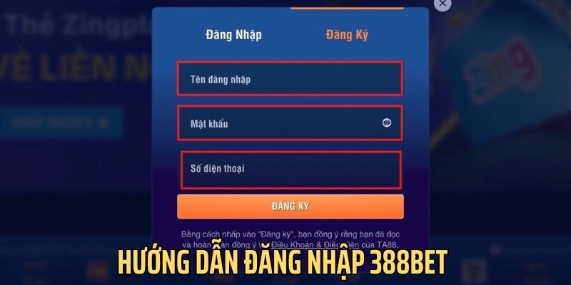 Hướng dẫn đăng nhập 388bet