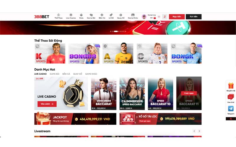 sảnh cược 388bet